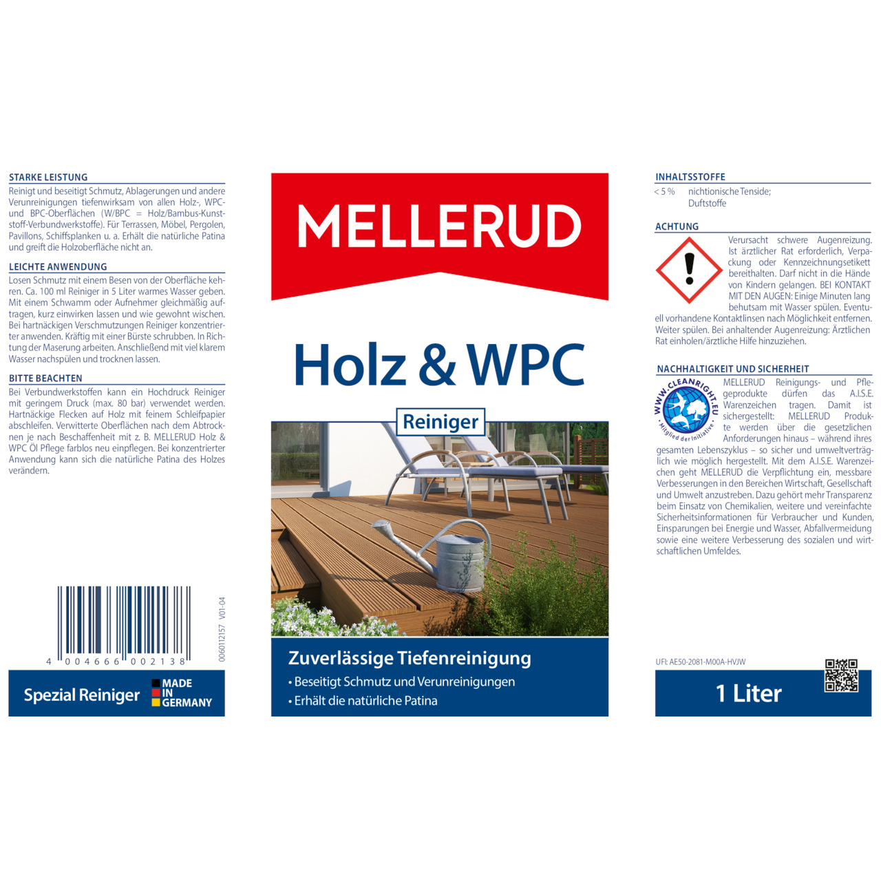 Holz & WPC Reiniger 1,0 l